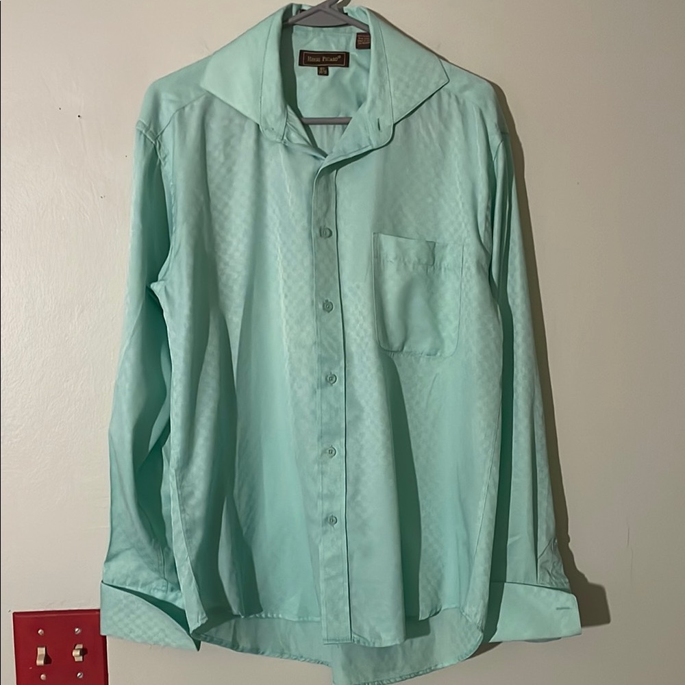 Mint Green Men's dress Shirt